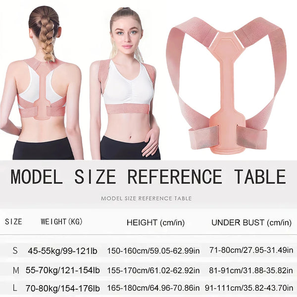 1PC Adjustable Rectify Posture Back Invisibility Training