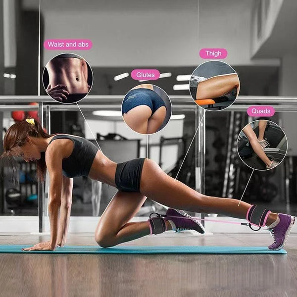 Ankle Straps Resistance Bands Yoga Gym Elastic