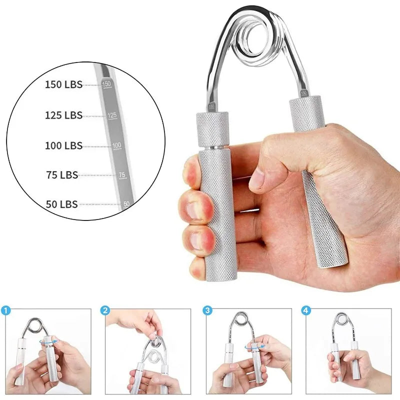 50-350LBS Metal Hand Grip Heavy Duty Resistance