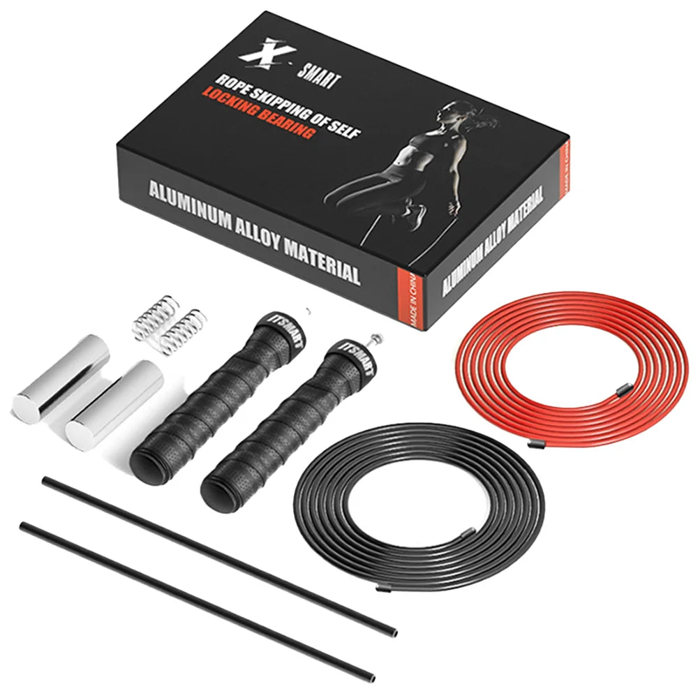 Adjustable Steel Wire Skipping Rope Set