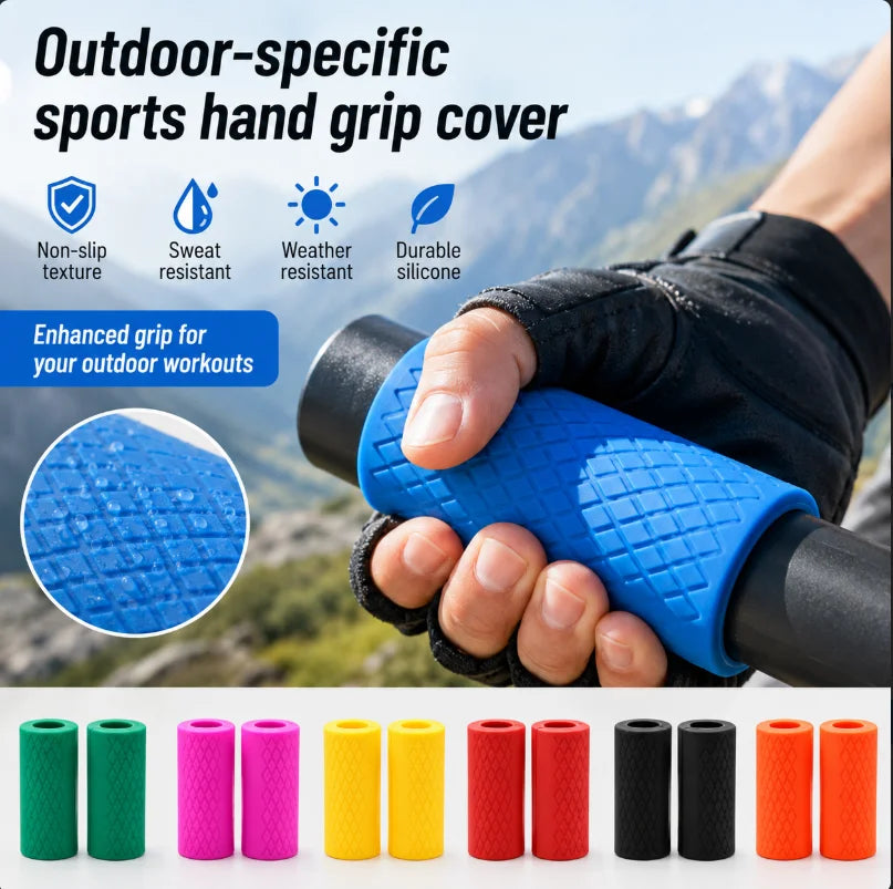 Pack of 1 Silicone Dumbbell Handles Long Dumbbell
