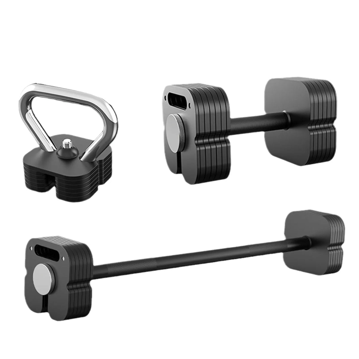Professional pure steel adjustable dumbbell square plug-in dumbbell