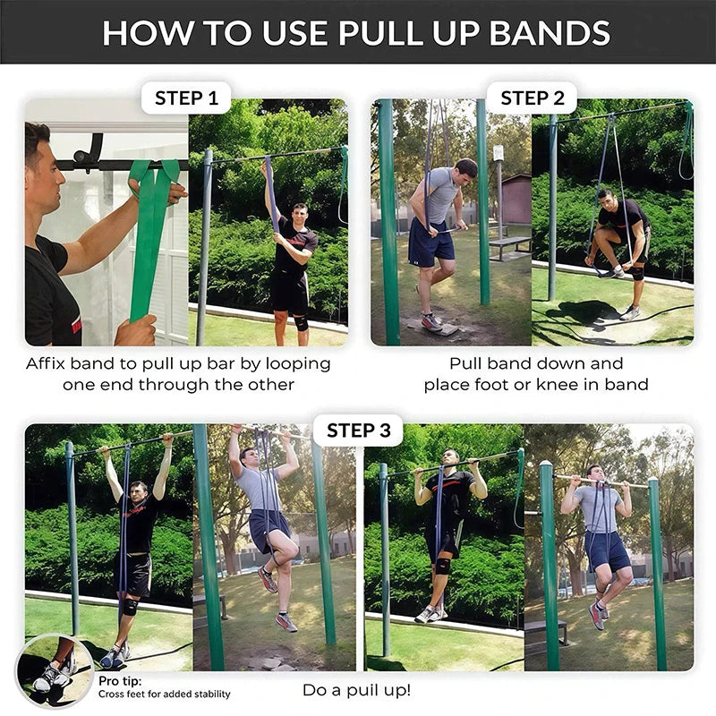 1Pc Fitness Resistance Band Tough Latex Elastic Pull-Ups