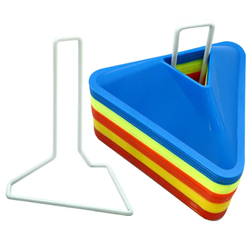 Triangle Football Training Cones Soccer Ball Practice