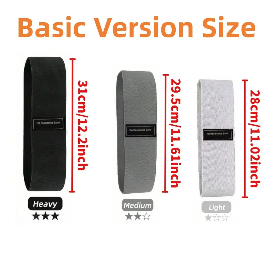 Basic Fabric Resistance Hip Booty Bands Glute Thigh Elastic
