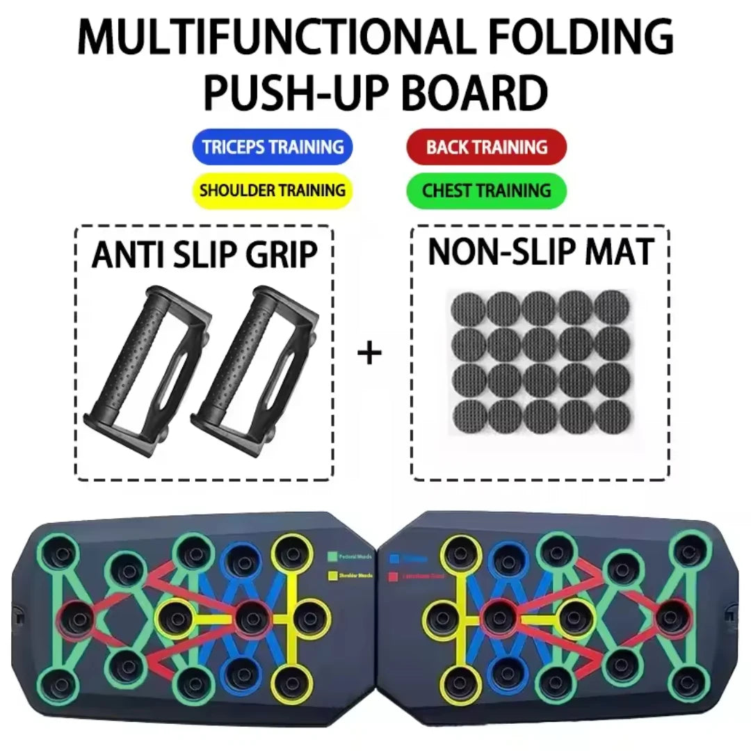 Portable Multifunctional Push-up Board Set With Handles
