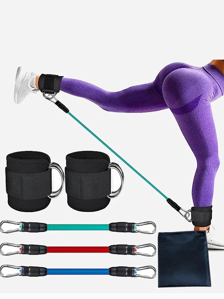 TPE Resistance Bands Ankle Straps Fitness Booty Band