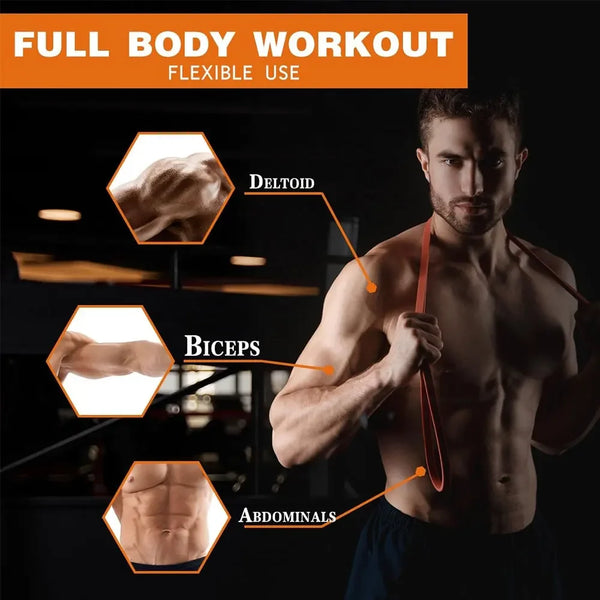 7-Level Resistance Bands Set for Pull Up Assistance