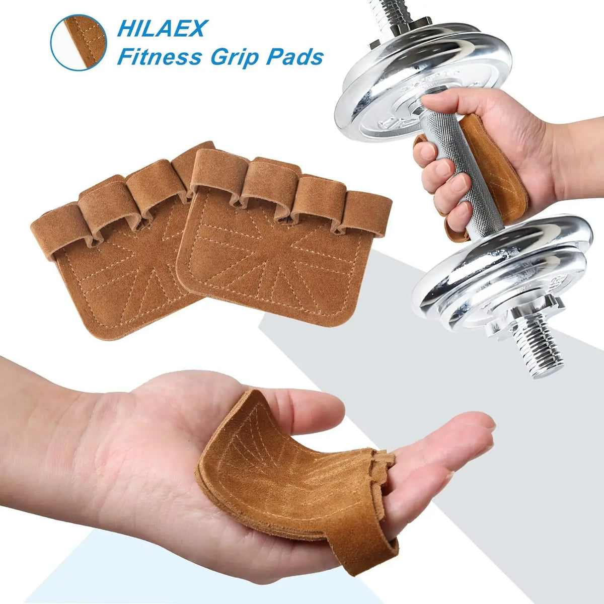 Cowhide Gym Gloves Grips Anti-Skid Weight Power Belt