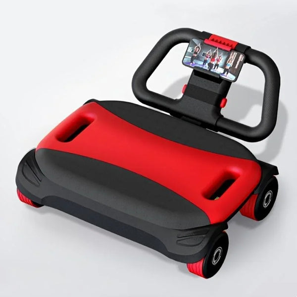 Automatic Rebound Ab Roller Wheel with Elbow Support 4-Wheel