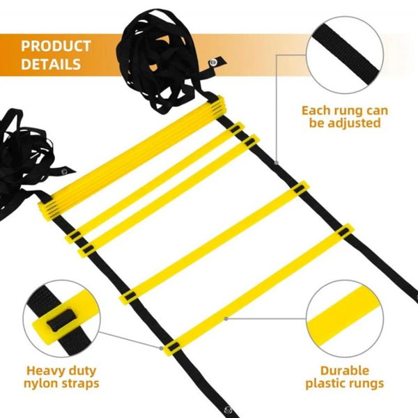 New Flexibility Agility Ladder Nylon Strap Jumping Ladder