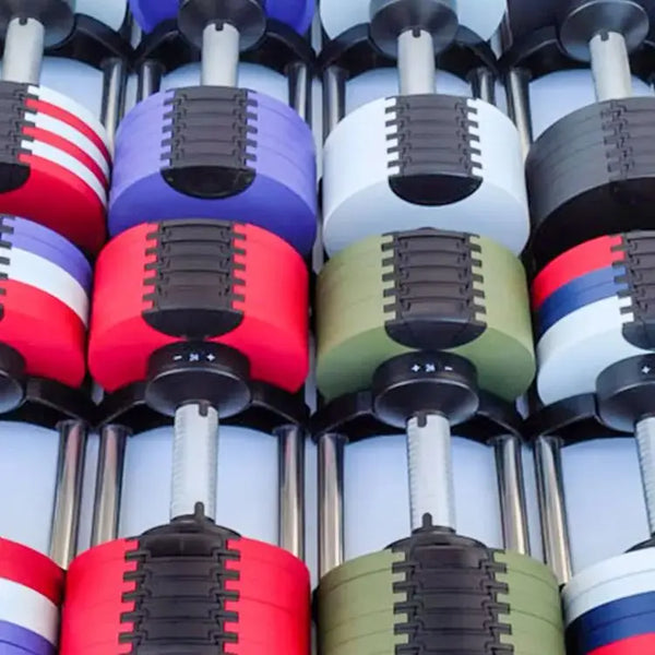 Multi-Color Adjustable Dumbbell Set