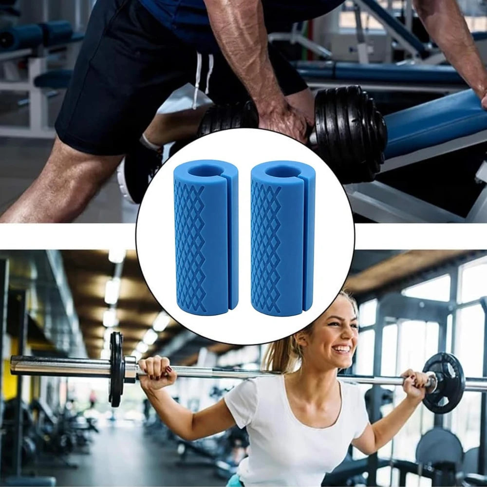 Pack of 1 Silicone Dumbbell Handles Long Dumbbell
