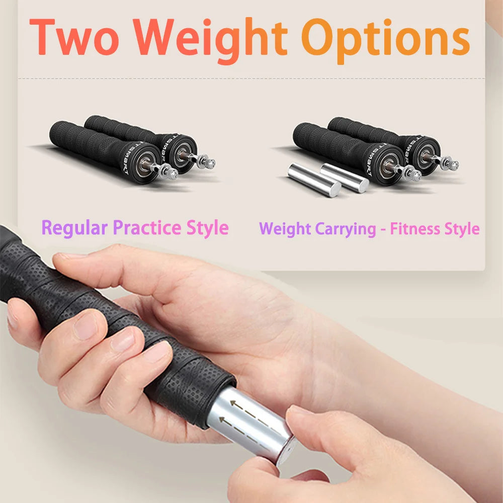 Adjustable Steel Wire Skipping Rope Set