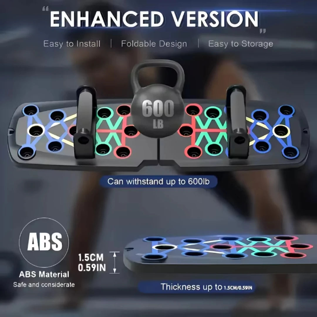 Portable Multifunctional Push-up Board Set With Handles