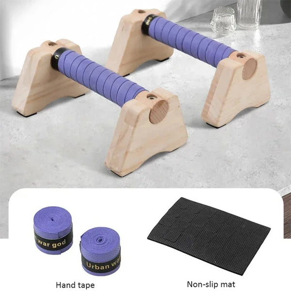 Wooden Push-up Stand Non-SlipPush Up Bar Handles