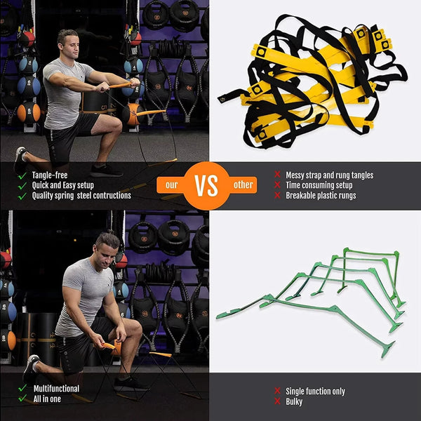 Multifunctional Foldable Agility Ladder  Training