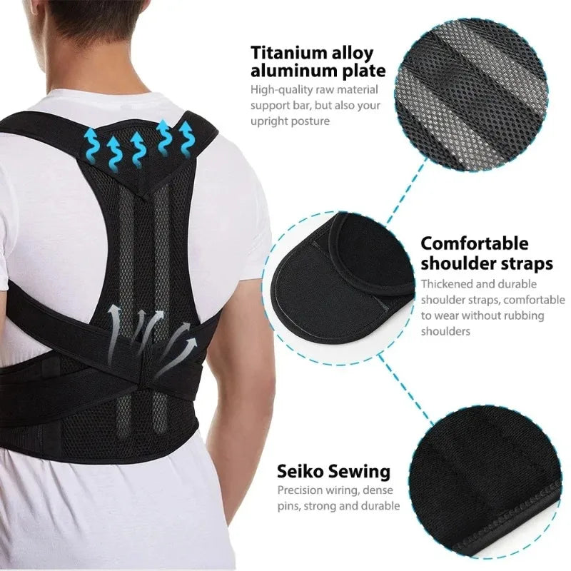 1 Reinforced Belt Posture Corrector Vest