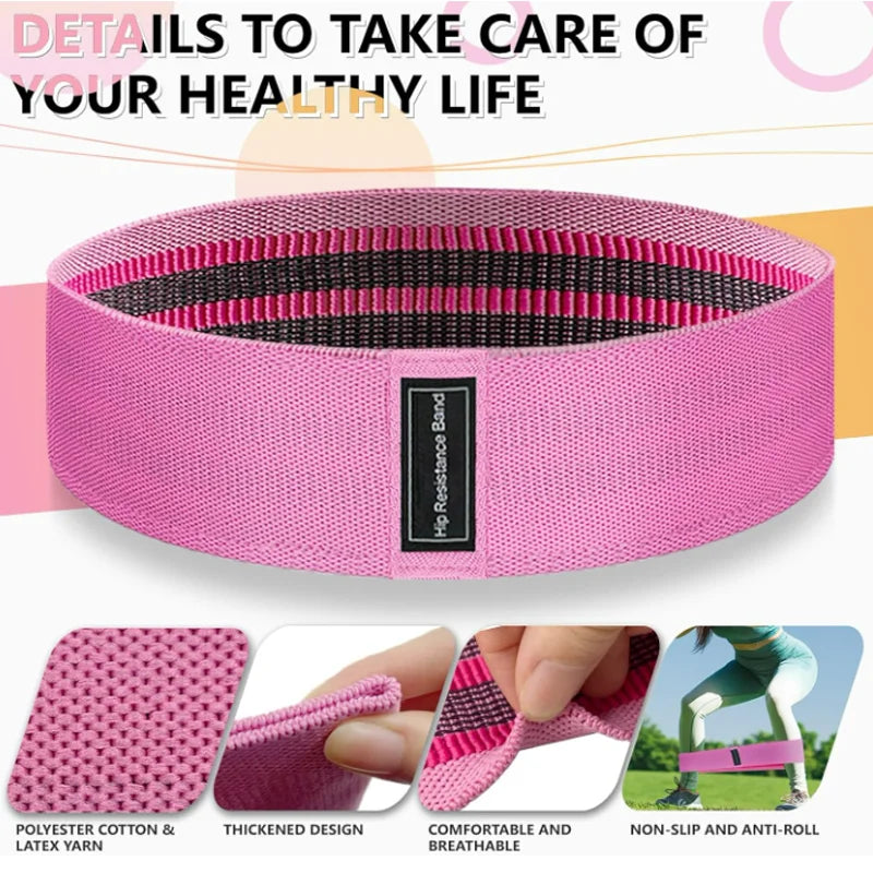 Yoga And Fitness Resistance Bands 3 Lengths Available Suitable