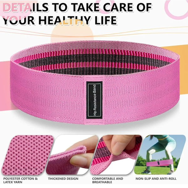Yoga And Fitness Resistance Bands 3 Lengths Available Suitable