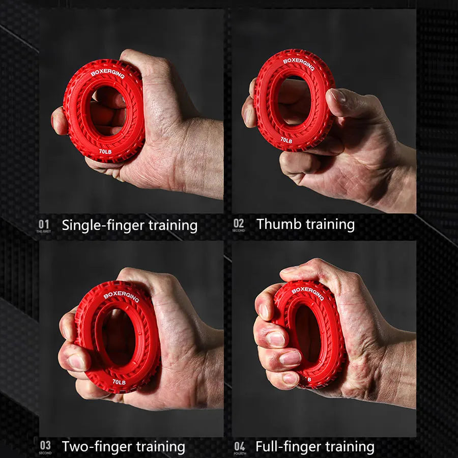 Hand Strengthener Rings 30-80Lb Grip Circle Strengthen Arm