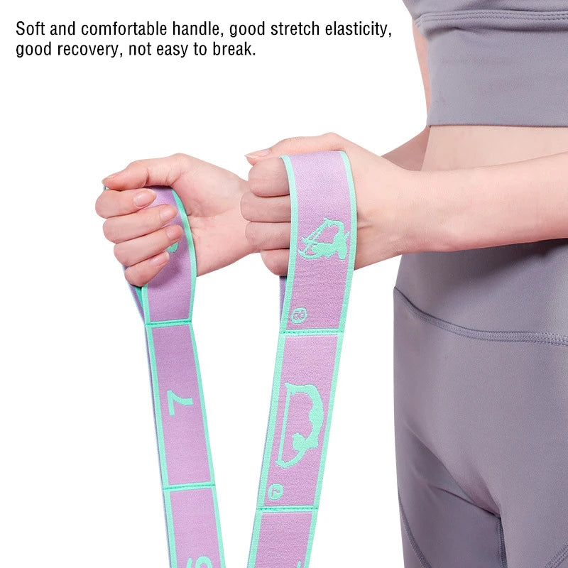 Multi-Section Elastic Yoga Resistance Bands Fitness Sport