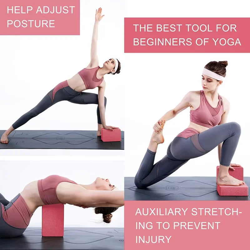 Yoga Blocks Gym Foam Brick Pilates Training Exercise