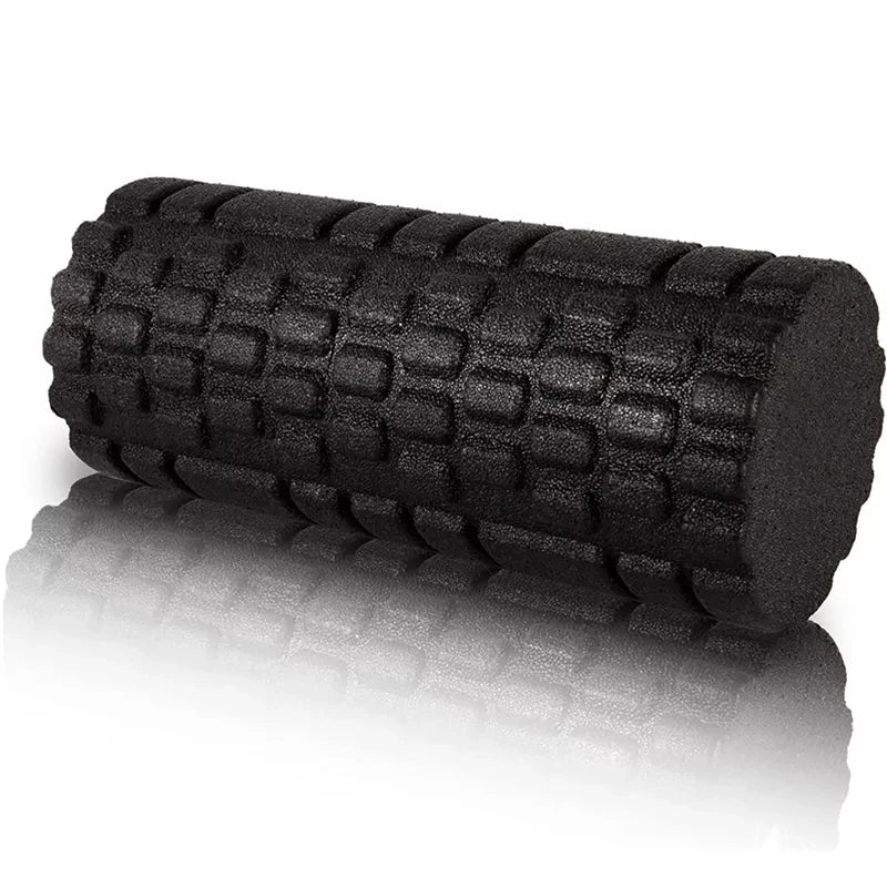 Solid Color Foam Roller With Grooves Massage