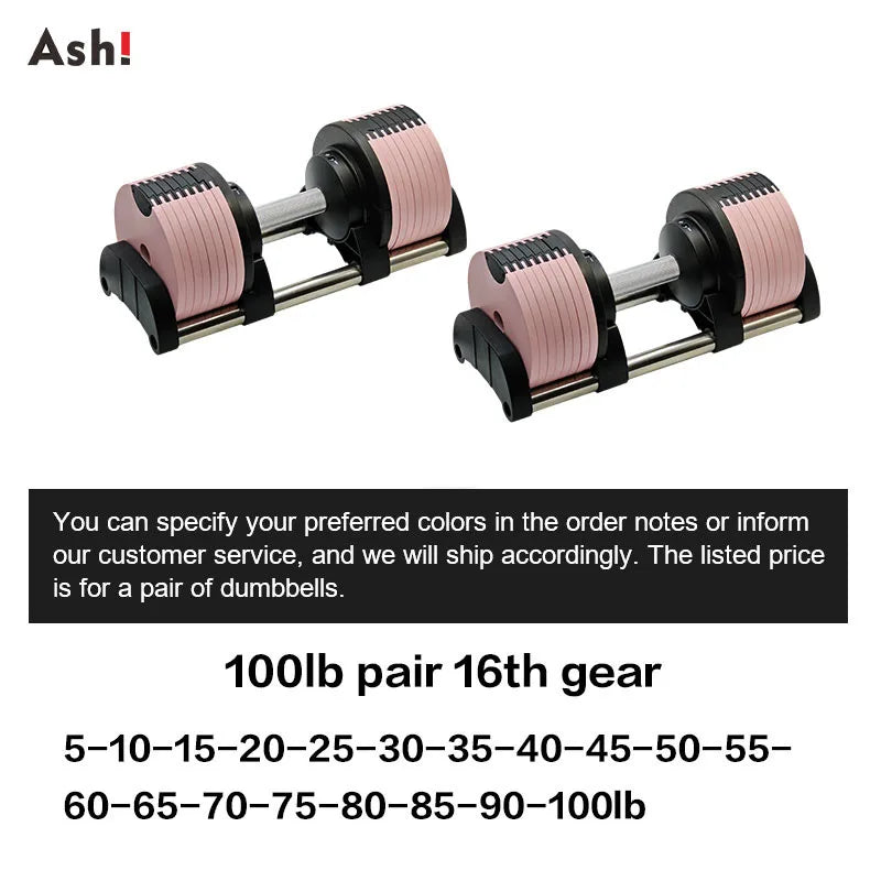 Multi-Color Adjustable Dumbbell Set