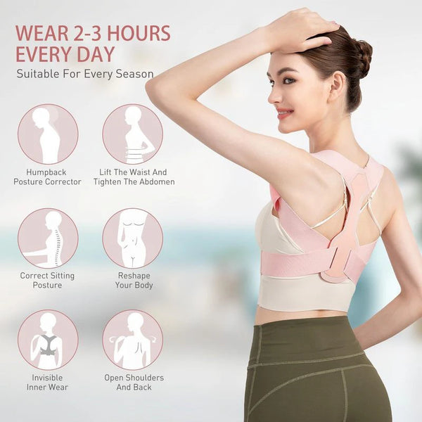 1PC Adjustable Rectify Posture Back Invisibility Training