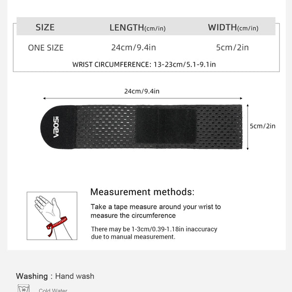 1 Piece Unisex Lightweight Adjustable Wrist Wrap