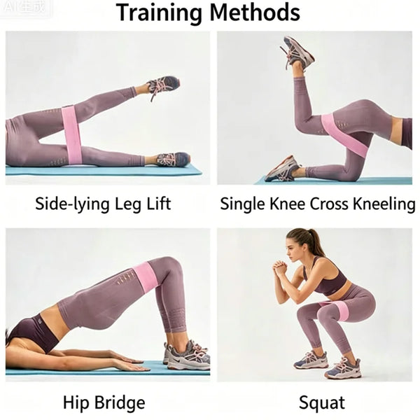 Yoga And Fitness Resistance Bands 3 Lengths Available Suitable