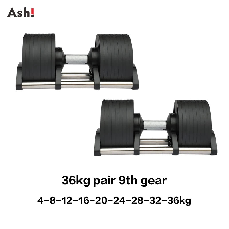 Adjustable Dumbbell Pair Home Gym Weight Set
