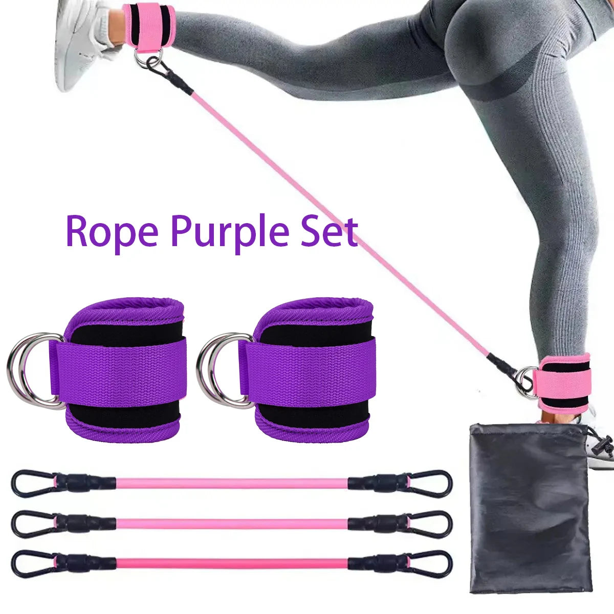 Resistance Band Set Workout Exercise Equipments