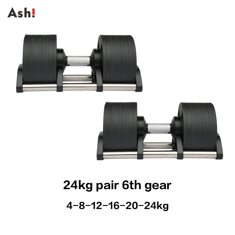 Adjustable Dumbbell Pair Home Gym Weight Set