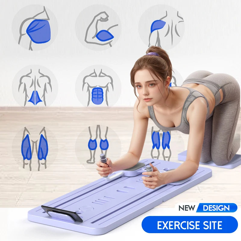 Multifunctional Abdominal Exercise Board Auto-Rebound Fitness