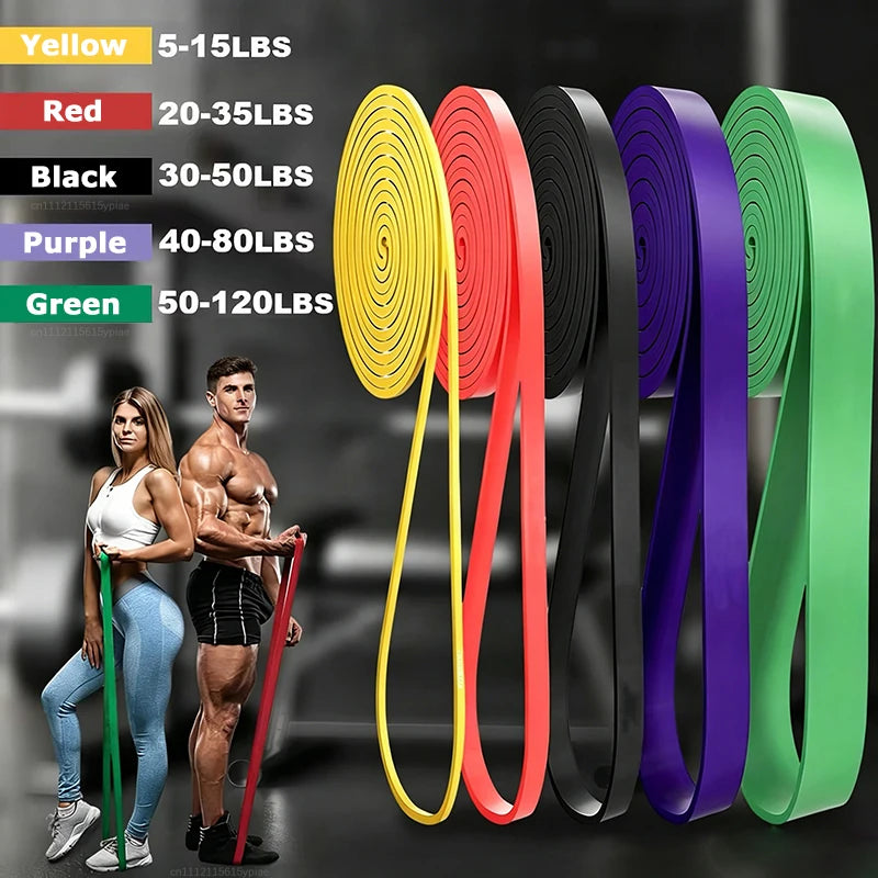 1Pc Fitness Resistance Band Tough Latex Elastic Pull-Ups