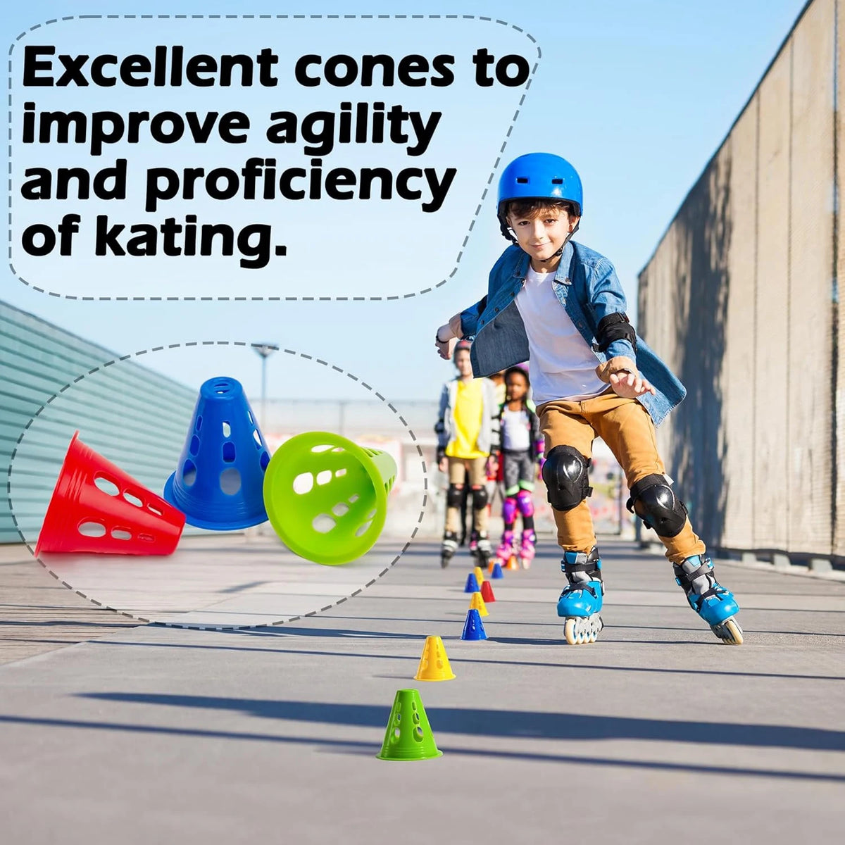 8CM Universal Skating Marker Cones Training Equipment