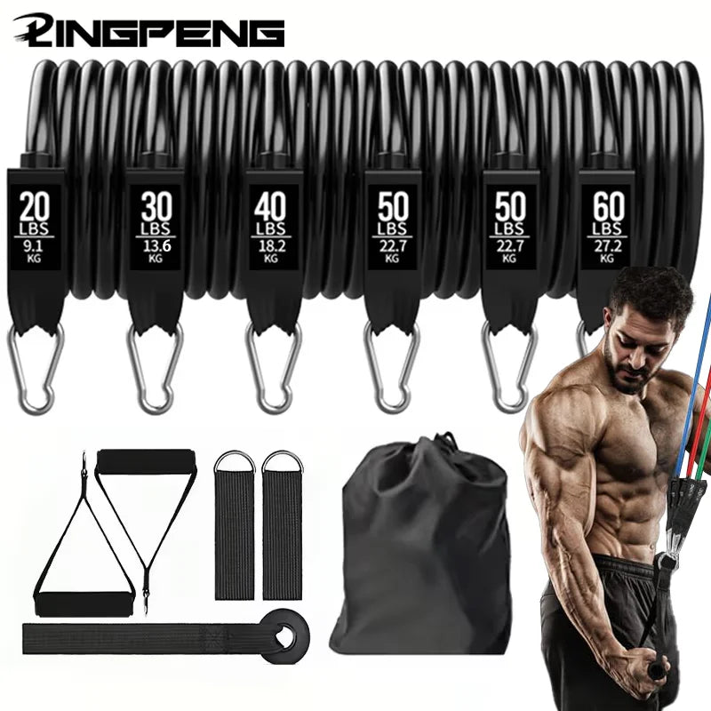 Strength Training Wrapped Resistance Band Set