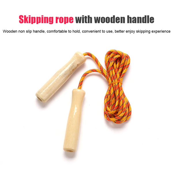 2.5M Skipping Rope Wooden Handle Skipping Rope