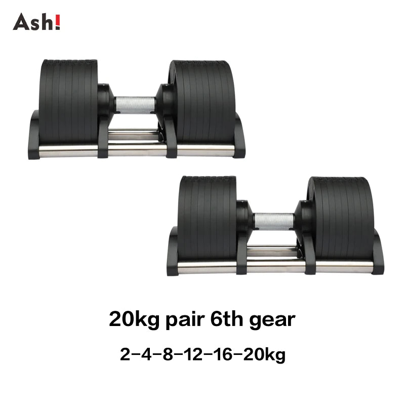 Adjustable Dumbbell Pair Home Gym Weight Set