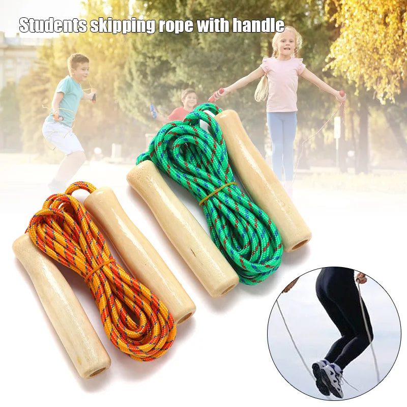 2.5M Skipping Rope Wooden Handle Skipping Rope