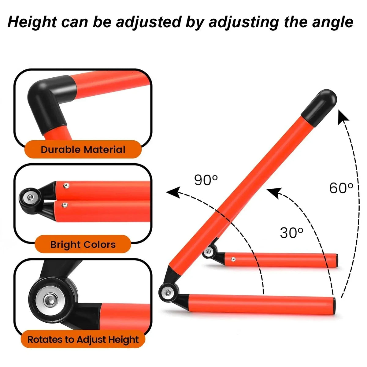 Adjustable Speed Training Hurdles 6" 9" 12" Agility Jumping