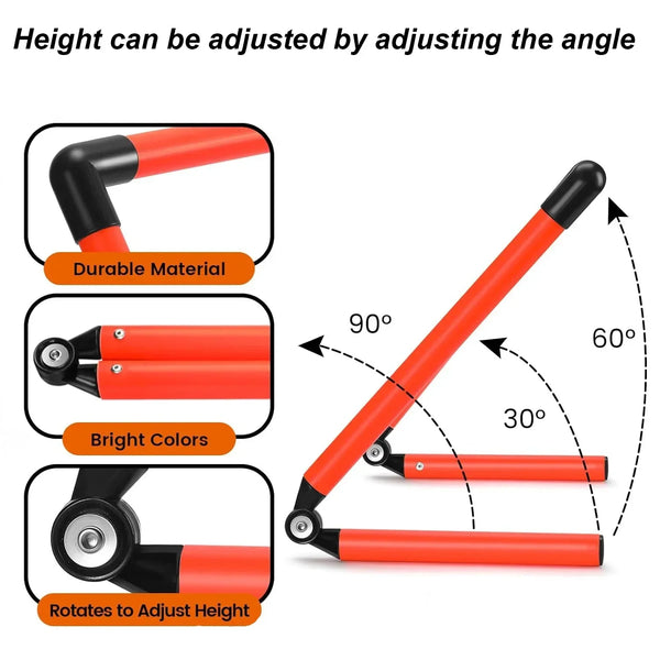 Adjustable Speed Training Hurdles 6" 9" 12" Agility Jumping