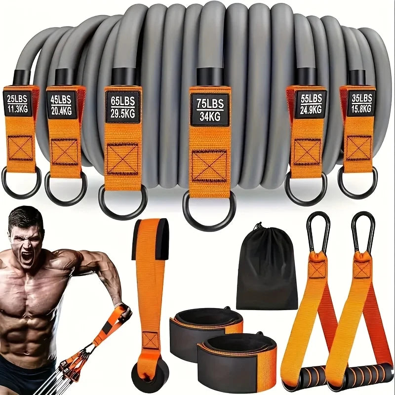 12 piece high-strength tension rope training set