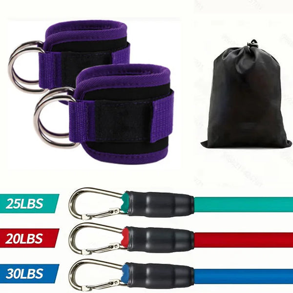 TPE Resistance Bands Ankle Straps Fitness Booty Band