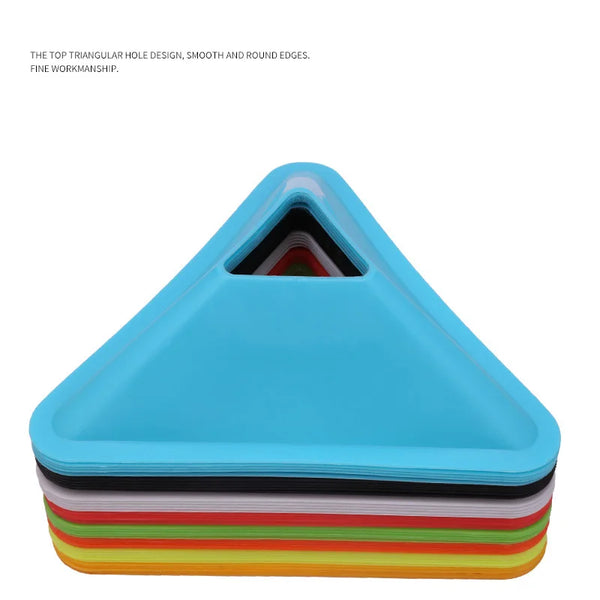 Triangle Football Training Cones Soccer Ball Practice