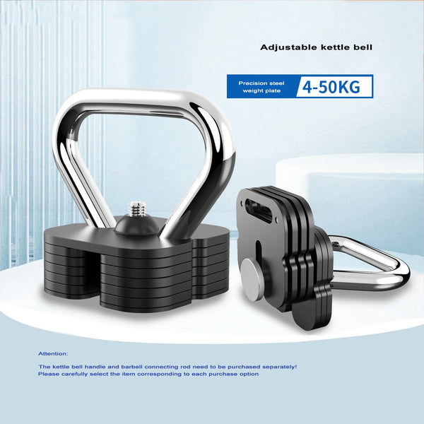 Professional pure steel adjustable dumbbell square plug-in dumbbell