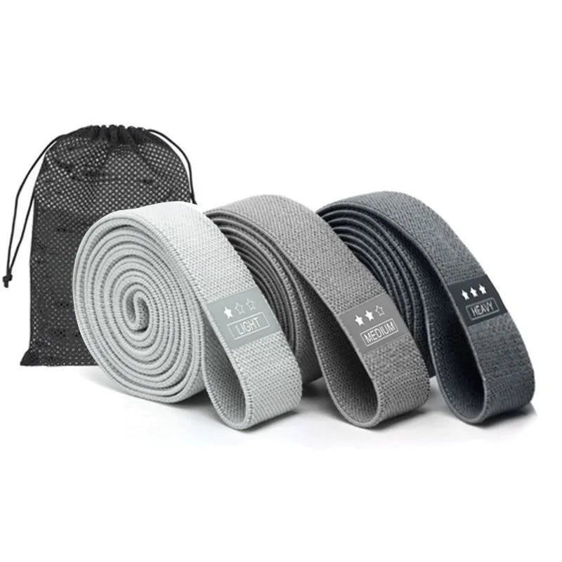 Long Resistance Loop Band Set Unisex Fitness