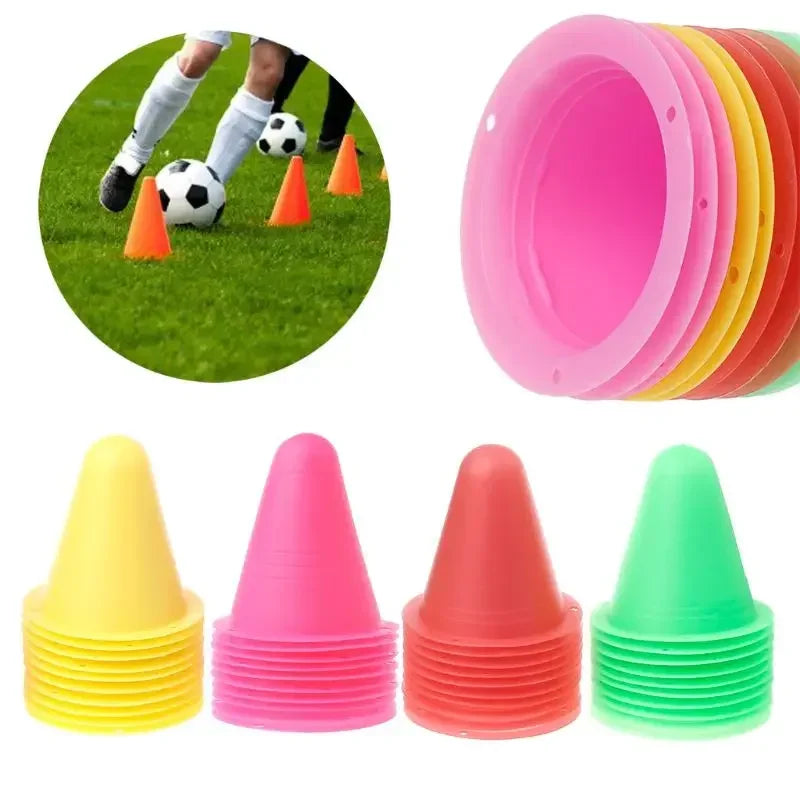 Agility Training Cones - PE Markers for Soccer/Skate Slalom